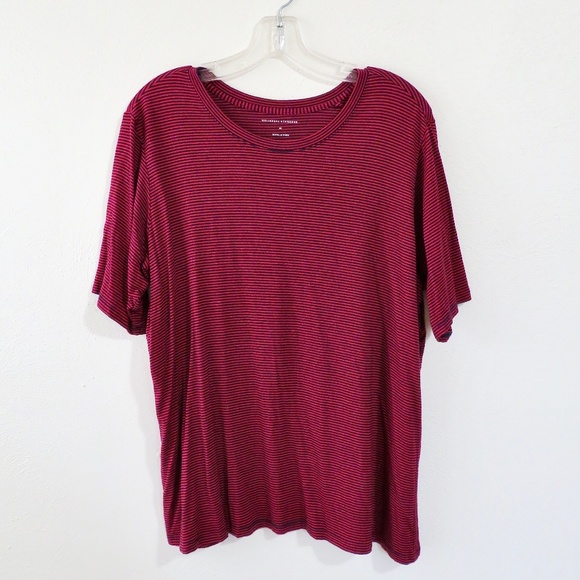 Universal Standard Tops - Universal Standard Red and Blue Striped Short Sleeve Modal Tee T Shirt M 18 20